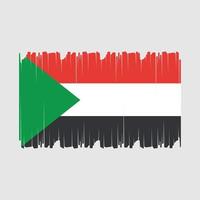 Soudan drapeau vecteur illustration
