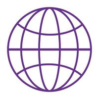 branché globe logo, vecteur