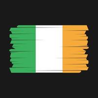 brosse drapeau irlande vecteur