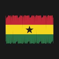 illustration vectorielle du drapeau du ghana vecteur