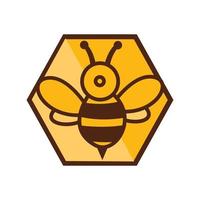 moderne numérique hexagone abeille logo et vecteur icône
