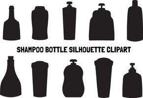shampooing bouteille silhouette clipart vecteur