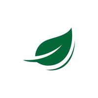 icône de vecteur de feuille verte logo écologie nature