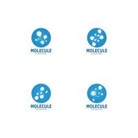 molécule logo vecteur modèle illustration