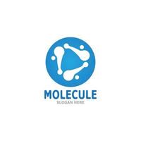 molécule logo vecteur modèle illustration