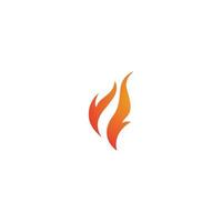 icône de vecteur de feu flamme logo modèle
