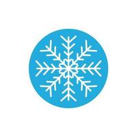 flocon de neige logo icône vecteur illustration conception