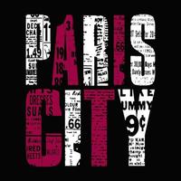 Paris texte, modèle, logo vecteur conception