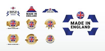 fabriqué dans Angleterre élégant étiquette produit conception vecteur