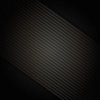 rayures abstraites lignes dorées se chevauchent en diagonale sur fond noir. style de luxe. vecteur