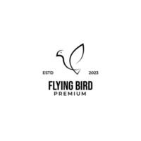vecteur en volant oiseau logo conception concept illustration idée