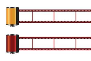 vecteur film bobine le concept de en train de regarder films plat illustration