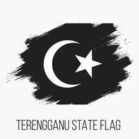 Malaisie Etat terengganu vecteur drapeau conception modèle