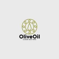 olive pétrole marque logo minimaliste syle vecteur