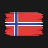 vecteur de drapeau de la norvège