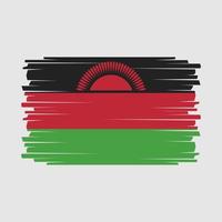 vecteur de drapeau malawi