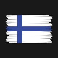 vecteur de drapeau de la Finlande