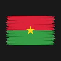 vecteur de drapeau du burkina faso