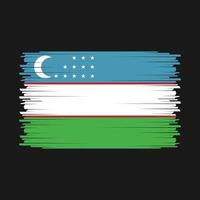 vecteur de drapeau ouzbek