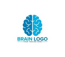 cerveau logo conception avec idée de génie Puissance pense idée concept. vecteur illustration.