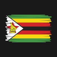 vecteur de drapeau du Zimbabwe