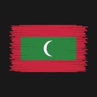 vecteur de drapeau maldives