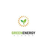 vert énergie logo dessins concept vecteur, feuille vecteur