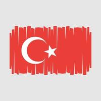 vecteur de drapeau de turquie