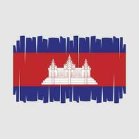 vecteur de drapeau du cambodge