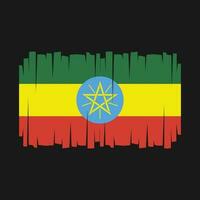 vecteur de drapeau éthiopien