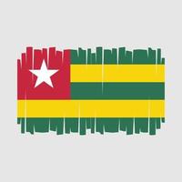 vecteur de drapeau du Togo