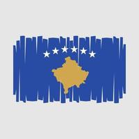 vecteur de drapeau du kosovo