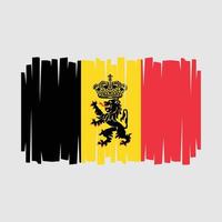 vecteur de drapeau belge