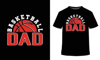 basketball papa T-shirt conception vecteur