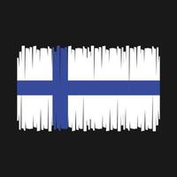 vecteur de drapeau de la Finlande