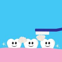 brosse les dents icône vecteur, illustration, symbole vecteur