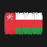 vecteur de drapeau d'oman