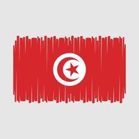 vecteur de drapeau tunisien