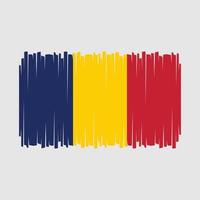 vecteur de drapeau tchad