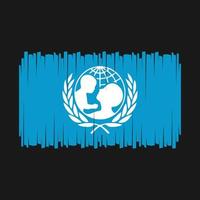 unicef drapeau vecteur