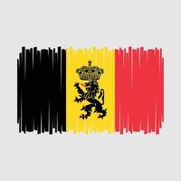 vecteur de drapeau belge