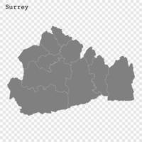 haute qualité carte est une comté de Angleterre vecteur