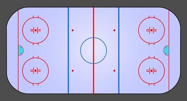 vecteur la glace le hockey patinoire isolé