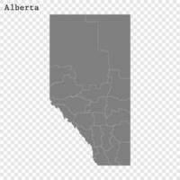 haute qualité carte Province de Canada vecteur