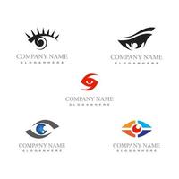 modèles de logo de soins oculaires vecteur