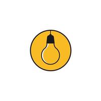 ampoule icône logo vecteur