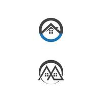symbole de vecteur de modèle de logo de propriété et de construction