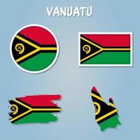 Vanuatu drapeau vecteur main dessiné,vanuatu vatu vecteur main dessiné.