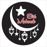 eid mubarak graphique conception pour ouvrages d'art, phome cas, Sacs, tasses, autocollants, gobelets, impression etc. vecteur