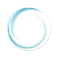 brillant bleu lisse abstrait circulaire logo La technologie Contexte vecteur